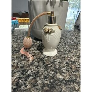 Vintage Perfume Atomizer with Rose Embellishments